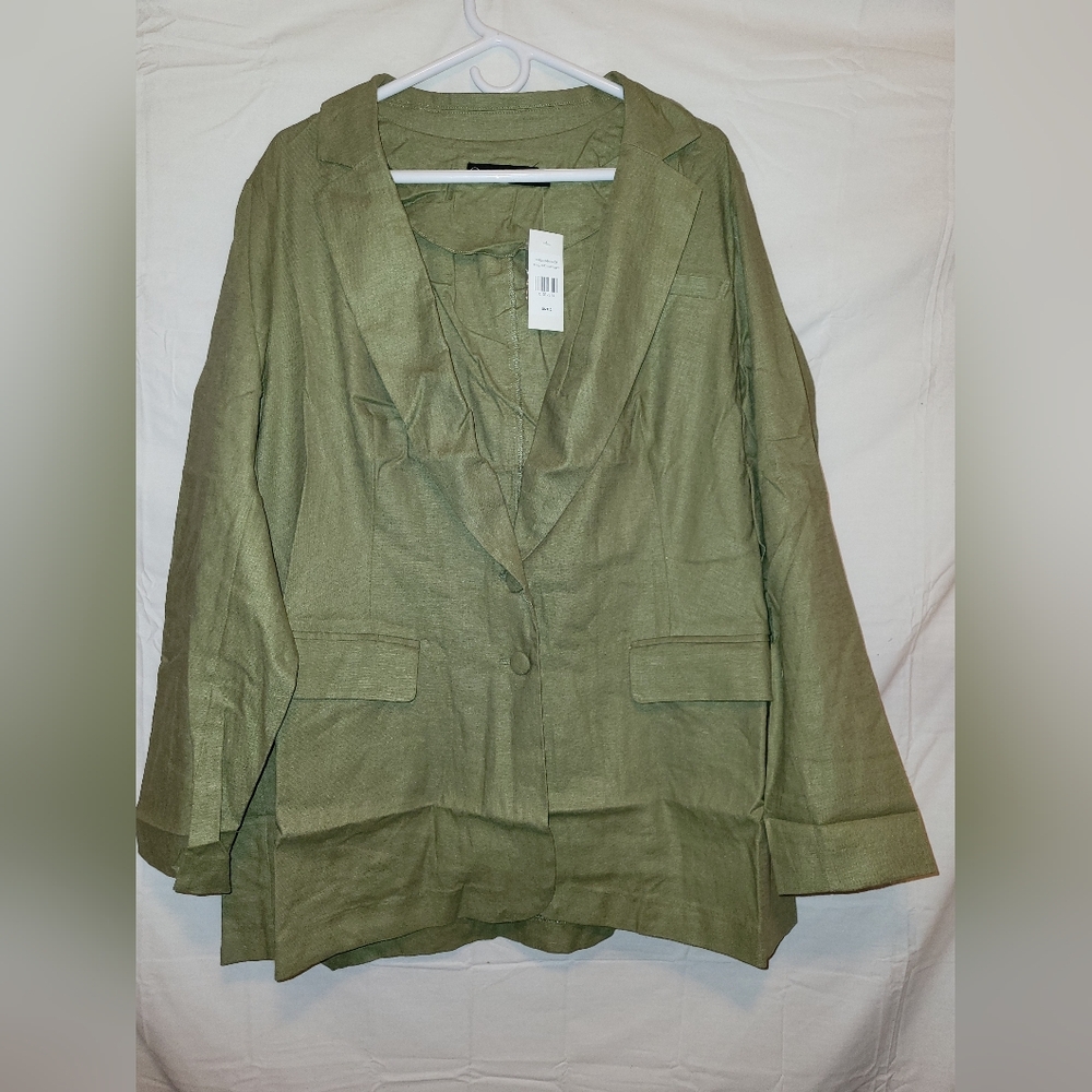 Fashion to Figure Oversized Linen Blazer